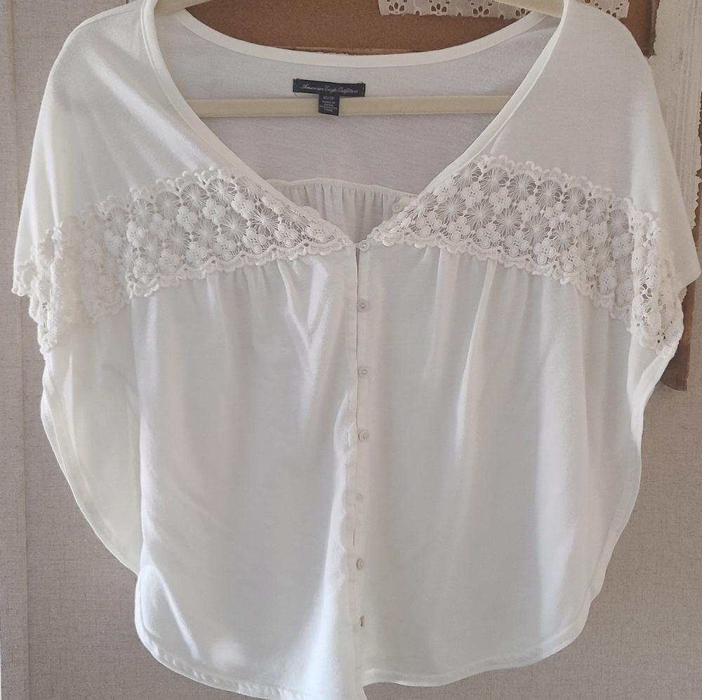 Boho American Eagle Top